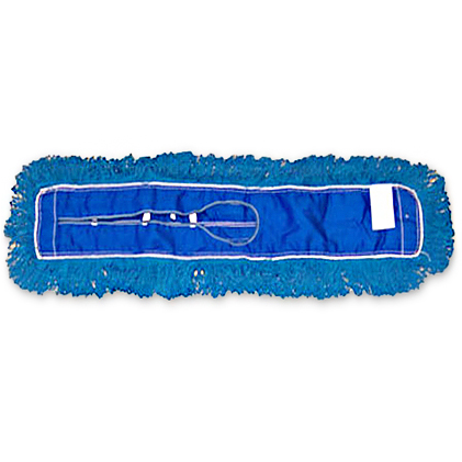 Refill Dust Mop 24&quot; x 3 1/4&quot; Blue Cut End electostatic