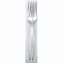 HD CLEAR Plastic FORK (1000)