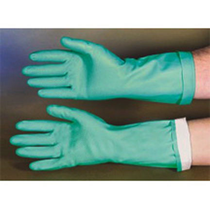 Gloves XL Green Nitril Lined 15 mil thick, 13&quot; long