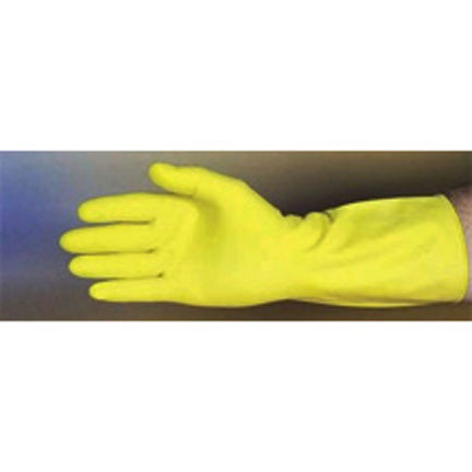 Gloves M Yellow Latex Lined 15 mil 12 pairs/pack