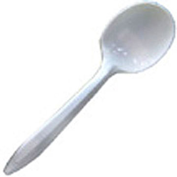 MED Wt. SOUP Spoon WHT (1000 White plastic 1000/case bulk