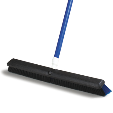 Broom 24&quot; Omni Sweep Blue Soft and Black Stiff Combo